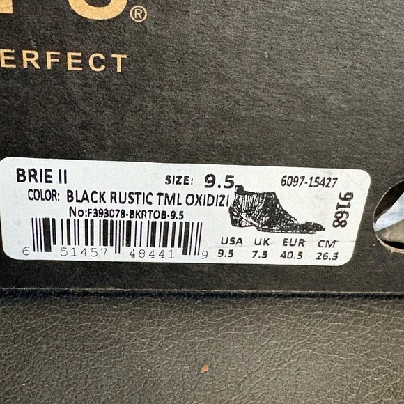 BED|STÜ Brie II ankle boots-Black Rustic•Red lining• Sz 9.5•NWOB - Picture 3 of 3